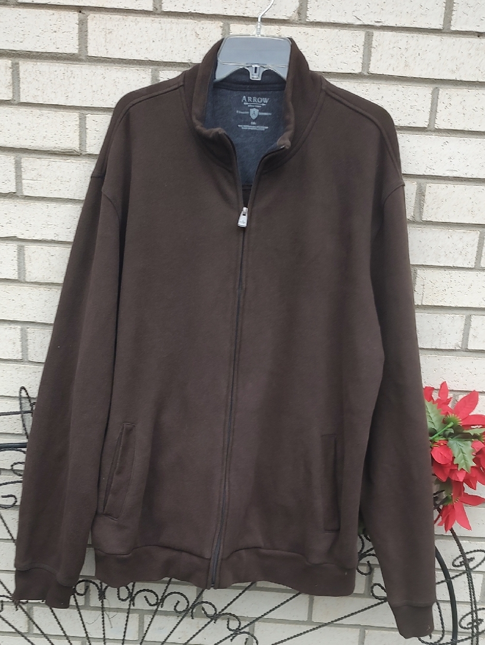 Arrow Brown Zip-Up Jacket
